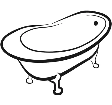 Bathtub Wall Sticker - TenStickers