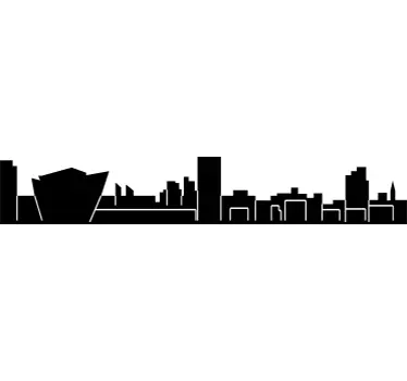 Belfast Skyline Decal - TenStickers