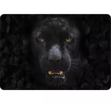Black Panther Laptop Sticker - TenStickers