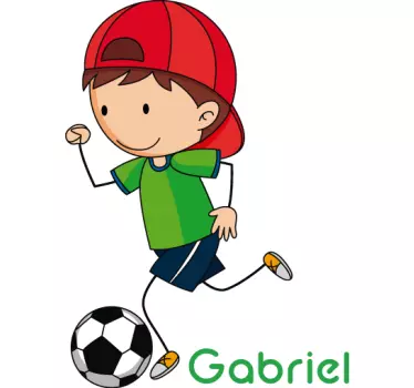 Boy balloon illustration wall art - TenStickers