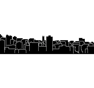 Bristol Skyline Sticker - TenStickers