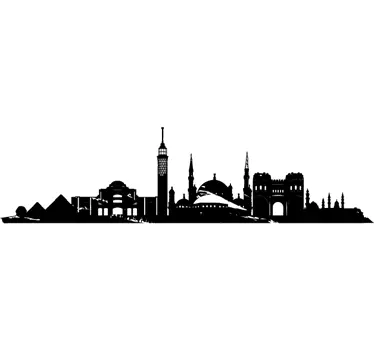 Cairo Egypt Skyline Sticker - TenStickers