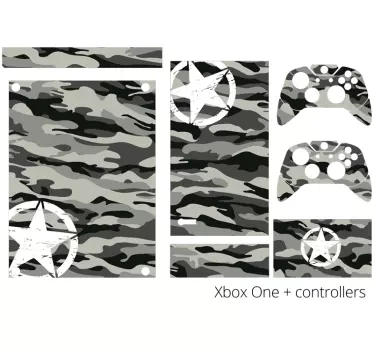 Camouflage texture design xbox sticker - TenStickers
