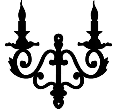 Candelabra Wall Sticker - TenStickers