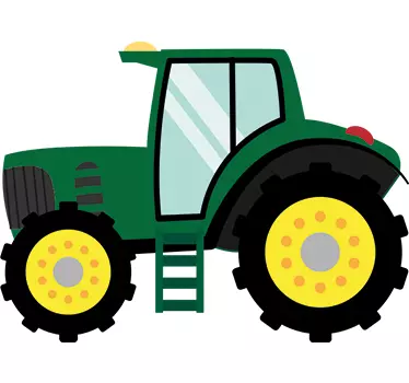 Kids Wall Tractor Sticker - TenStickers