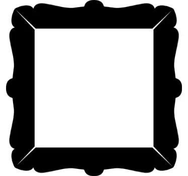 Classic Square Frame Sticker - TenStickers