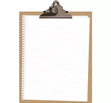Clipboard Whiteboard Wall Sticker - TenStickers