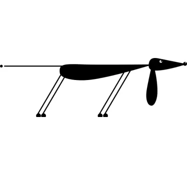 Dachshund Wall Sticker - TenStickers