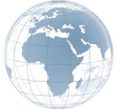 Europe and Africa Transparent Sticker - TenStickers