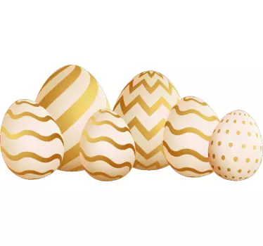 Festive Egg Designs holiday sticker - TenStickers
