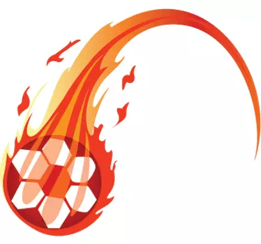 Fiery Ball Wall Sticker - TenStickers