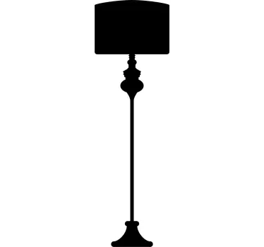 Floor Lamp Wall Sticker - TenStickers