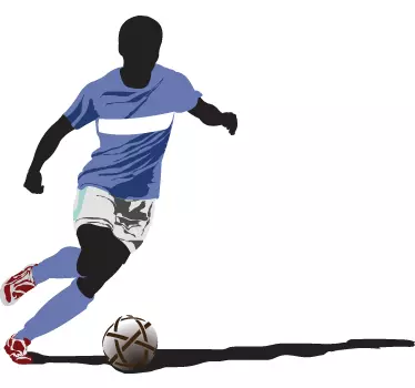 Football Player Vinyl Decal - TenStickers
