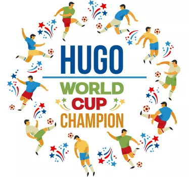 Football World Cup Customisable Sticker - TenStickers
