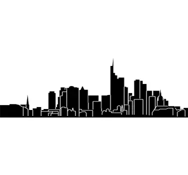 Frankfurt Skyline Sticker - TenStickers