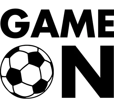 Game On Football Wall Sticker - TenStickers