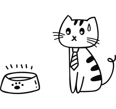 Gasoline Cat Car Decal - TenStickers