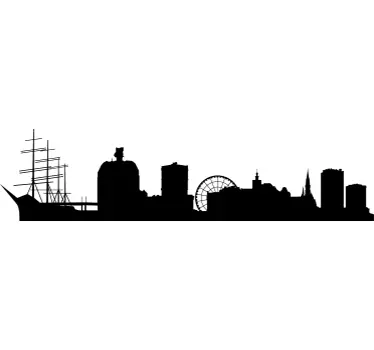 Gothenburg Skyline Sticker - TenStickers