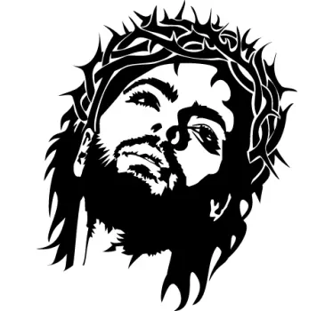 Jesus Crown of Thorns Wall Sticker - TenStickers