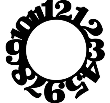 Joint Numbers Clock Sticker - TenStickers