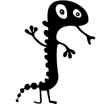 Kids Gecko Wall Art Sticker - TenStickers