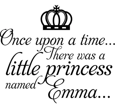 Kids Personalised Fairy Tale Wall Sticker - TenStickers