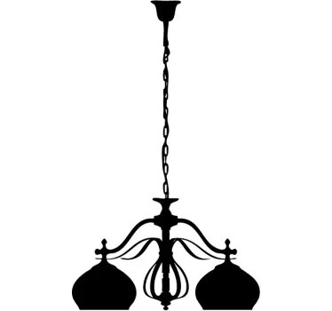 Lamp Silhouette Sticker - TenStickers
