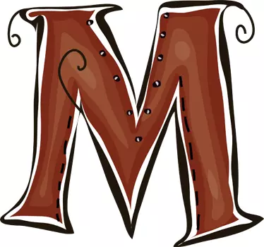 Letter M Sticker - TenStickers