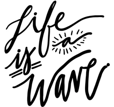 Life is a Wave Surf Sticker - TenStickers