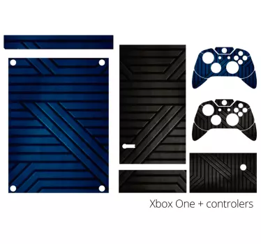 Metallic texture design xbox sticker - TenStickers