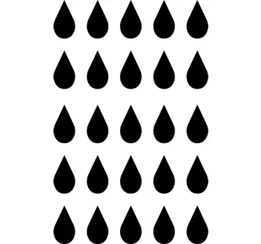 Monocolour Raindrops Stickers - TenStickers