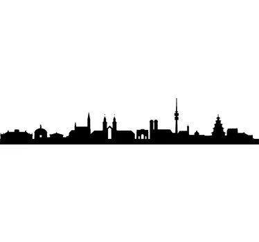 Munich Silhouette Wall Sticker - TenStickers