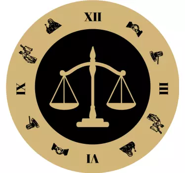 Old Fashioned Clock Sticker - TenStickers