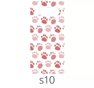 Paw Print Pattern Samsung stickers - TenStickers