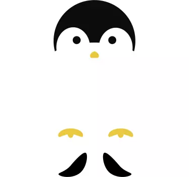 Penguin Door Sticker - TenStickers