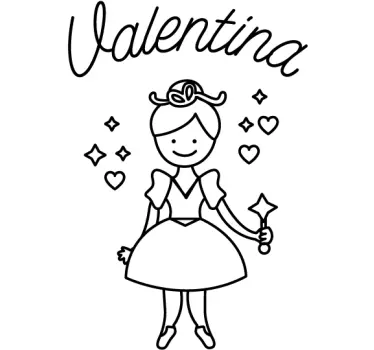 Personalised Magical Fairy Wall Sticker - TenStickers