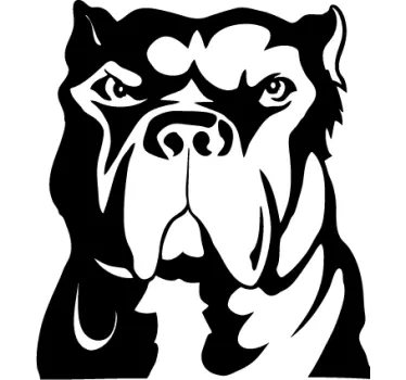 Pitbull Dog Wall Sticker - TenStickers
