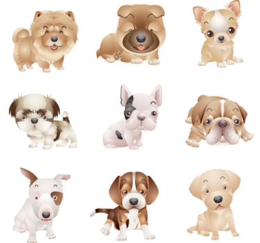 Puppy Sticker Collection - TenStickers