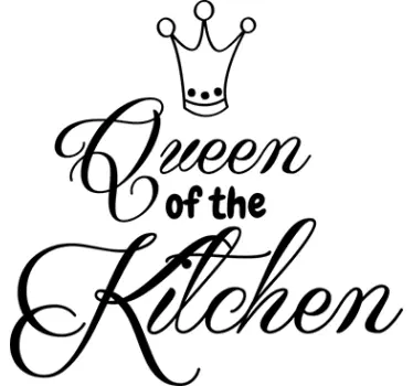 Queen of the Kitchen Wall Sticker - TenStickers