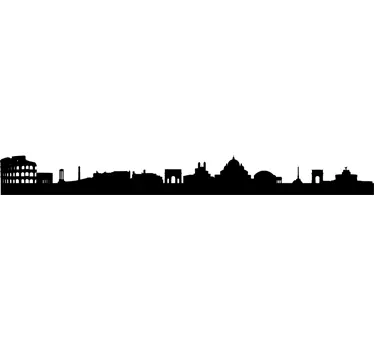 Rome Silhouette Wall Sticker - TenStickers