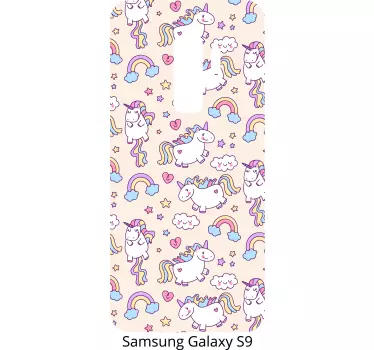 Samsung stickers playful unicorns design - TenStickers