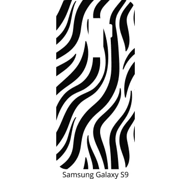Samsung stickers wavy black design - TenStickers