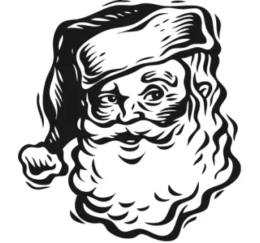 Santa Claus Face Sticker - TenStickers