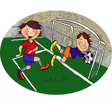 Scoring Goal Kids Decal - TenStickers