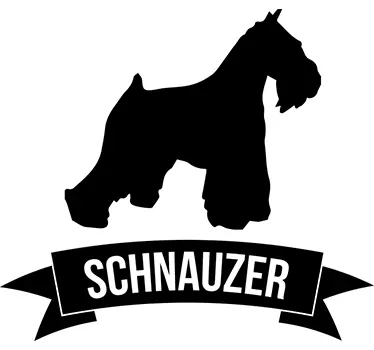 Silhouette Schnauzer Wall Sticker - TenStickers
