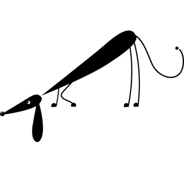 Sly Dog Wall Sticker - TenStickers