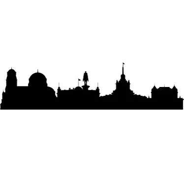 Sofia Bulgaria Skyline Sticker - TenStickers