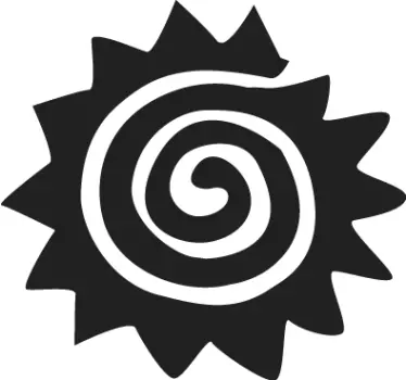 Spiral Sun Decal - TenStickers