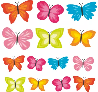 spring butterflies sticker - TenStickers