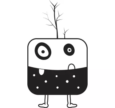 Square Monster Sticker - TenStickers